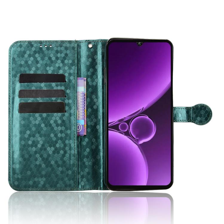 For Oukitel C59 / C59 Pro Honeycomb Dot Texture Leather Phone Case