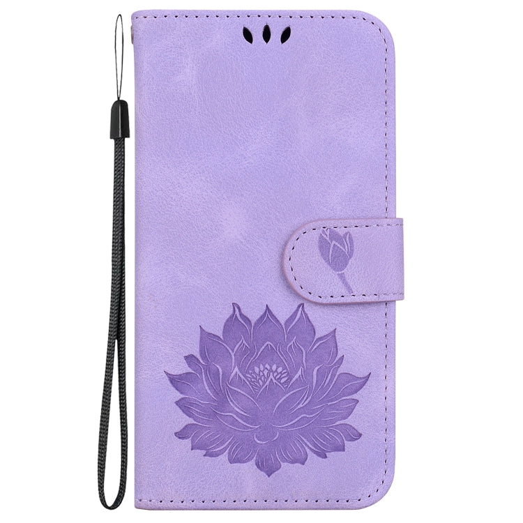 For Sony Xperia 1 VI Lotus Embossed Leather Phone Case