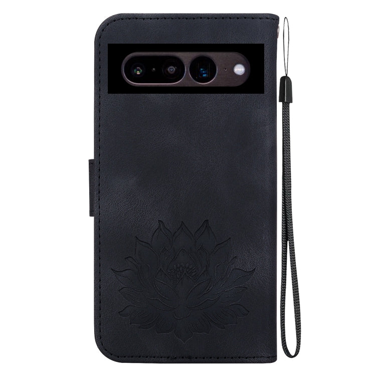 For Google Pixel 7 Lotus Embossed Leather Phone Case