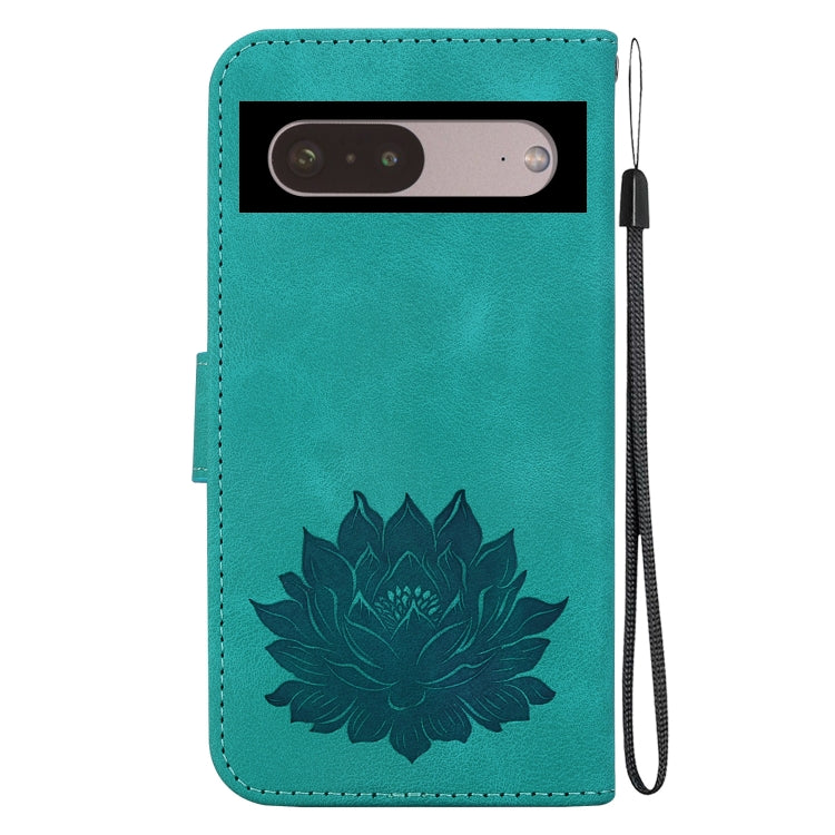For Google Pixel 7 Pro Lotus Embossed Leather Phone Case