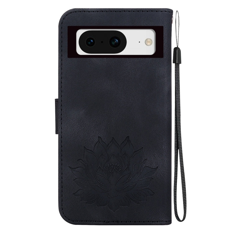 For Google Pixel 8 Lotus Embossed Leather Phone Case