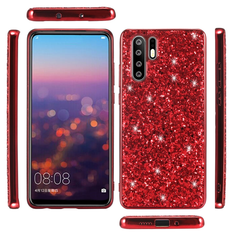For OPPO A91 / F5 / Reno3 Glitter Powder Shockproof TPU Protective Case