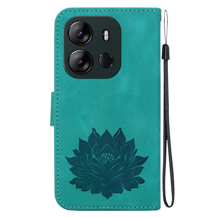 For Tecno Spark Go 2023 / Pop 7 Pro Lotus Embossed Leather Phone Case