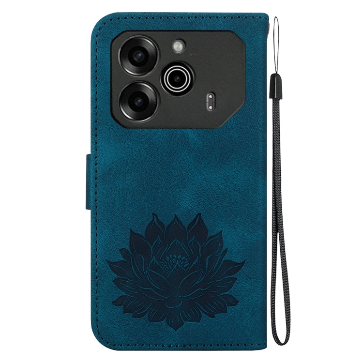 For Tecno Pova 6 / Pova 6 Pro Lotus Embossed Leather Phone Case