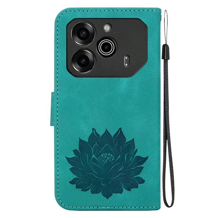 For Tecno Pova 6 / Pova 6 Pro Lotus Embossed Leather Phone Case