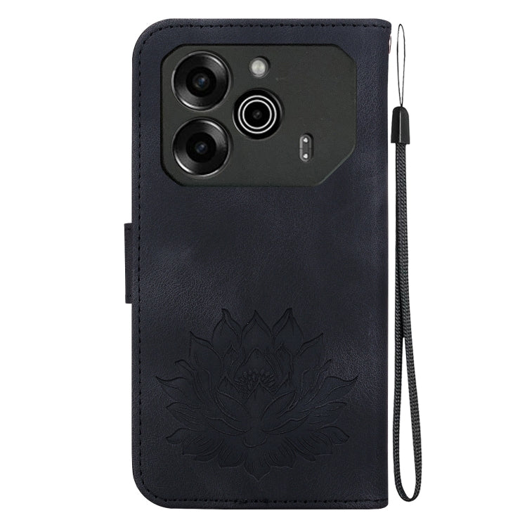 For Tecno Pova 6 / Pova 6 Pro Lotus Embossed Leather Phone Case