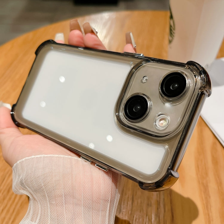 For iPhone 15 Clear Acrylic + TPU Shockproof Phone Case