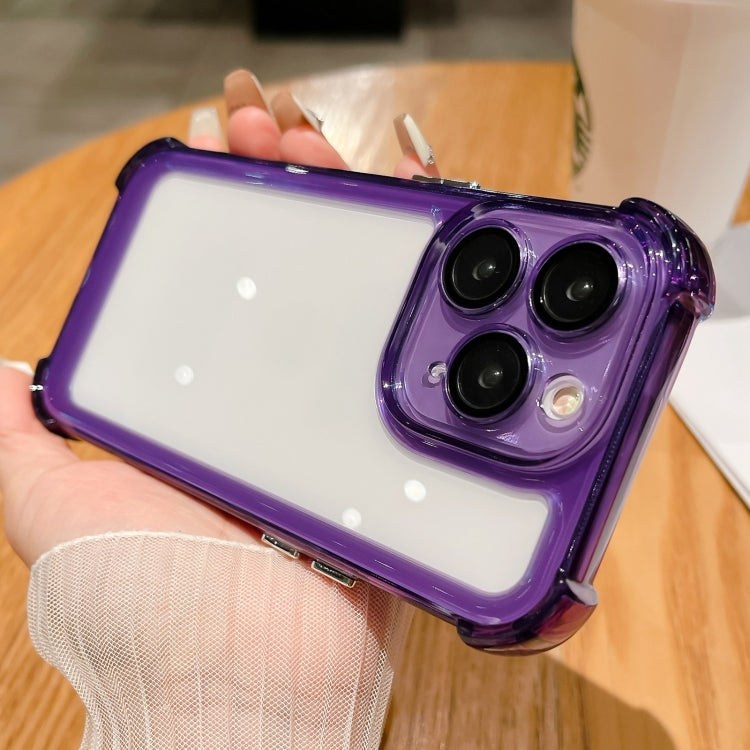 For iPhone 11 Pro Max Clear Acrylic + TPU Shockproof Phone Case