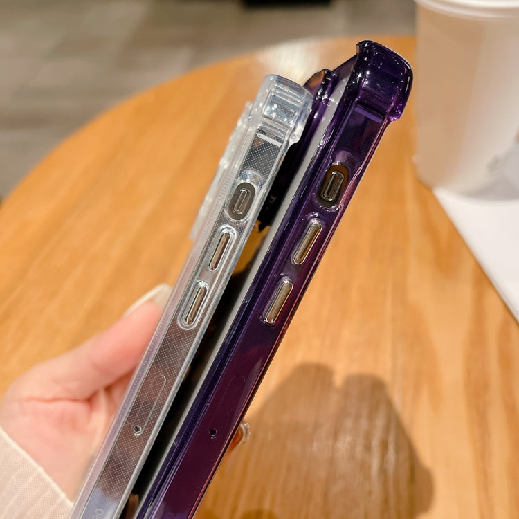For iPhone 15 Pro Max Clear Acrylic + TPU Shockproof Phone Case