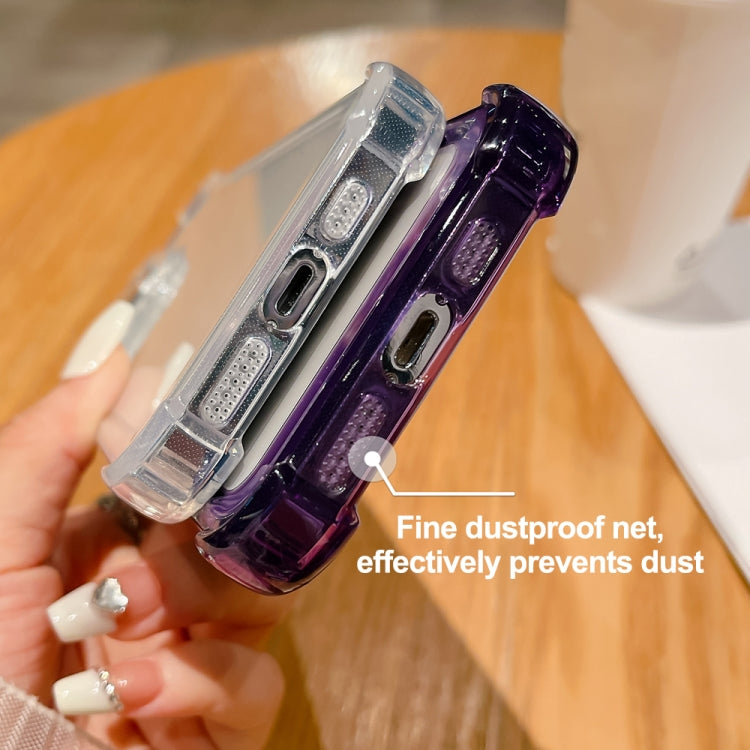 For iPhone 15 Pro Clear Acrylic + TPU Shockproof Phone Case