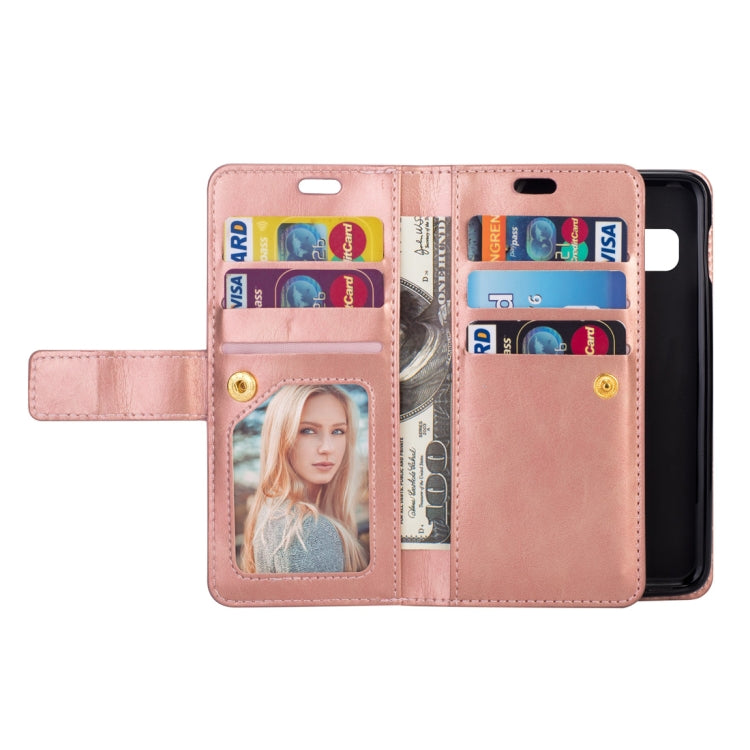 For Samsung Galaxy S10 Multifunctional Zipper Horizontal Flip Leather Case with Holder & Wallet & 9 Card Slots & Lanyard