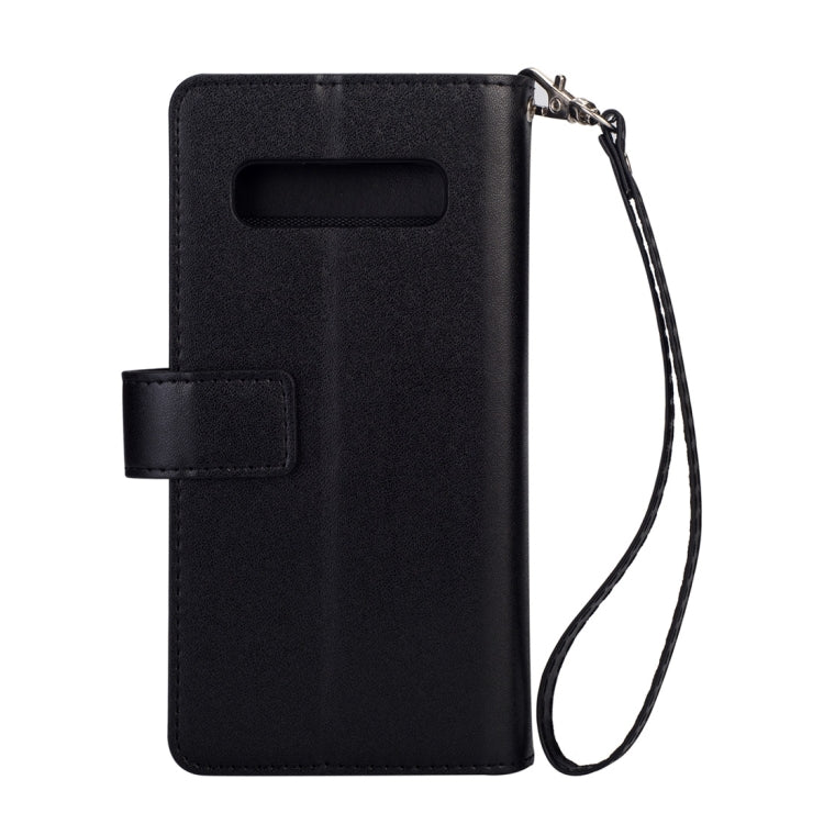 Samsung Galaxy S10+ Multifunctional Zipper Horizontal Flip Leather Case with Holder & Wallet & 9 Card Slots & Lanyard