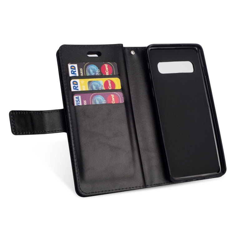 Samsung Galaxy S10+ Multifunctional Zipper Horizontal Flip Leather Case with Holder & Wallet & 9 Card Slots & Lanyard