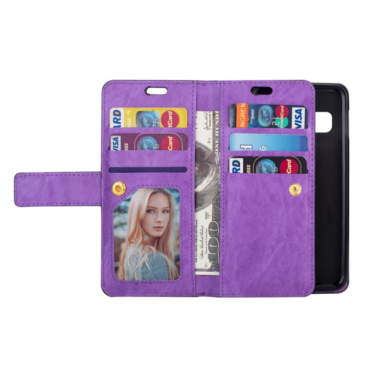 Samsung Galaxy S10+ Multifunctional Zipper Horizontal Flip Leather Case with Holder & Wallet & 9 Card Slots & Lanyard