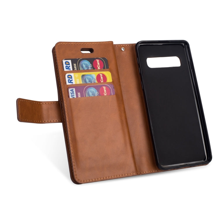 Samsung Galaxy S10+ Multifunctional Zipper Horizontal Flip Leather Case with Holder & Wallet & 9 Card Slots & Lanyard