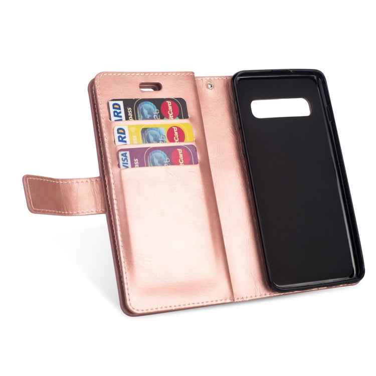 Samsung Galaxy S10+ Multifunctional Zipper Horizontal Flip Leather Case with Holder & Wallet & 9 Card Slots & Lanyard