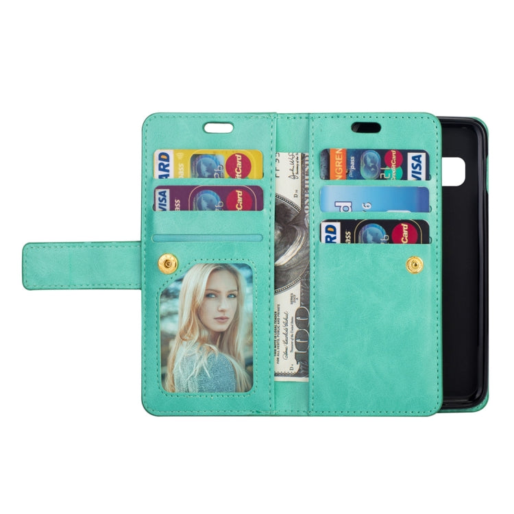 Samsung Galaxy S10+ Multifunctional Zipper Horizontal Flip Leather Case with Holder & Wallet & 9 Card Slots & Lanyard