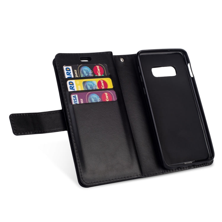 For Samsung Galaxy S10e Multifunctional Zipper Horizontal Flip Leather Case with Holder & Wallet & 9 Card Slots & Lanyard