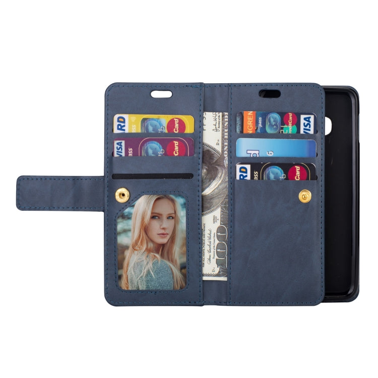 For Samsung Galaxy S10e Multifunctional Zipper Horizontal Flip Leather Case with Holder & Wallet & 9 Card Slots & Lanyard