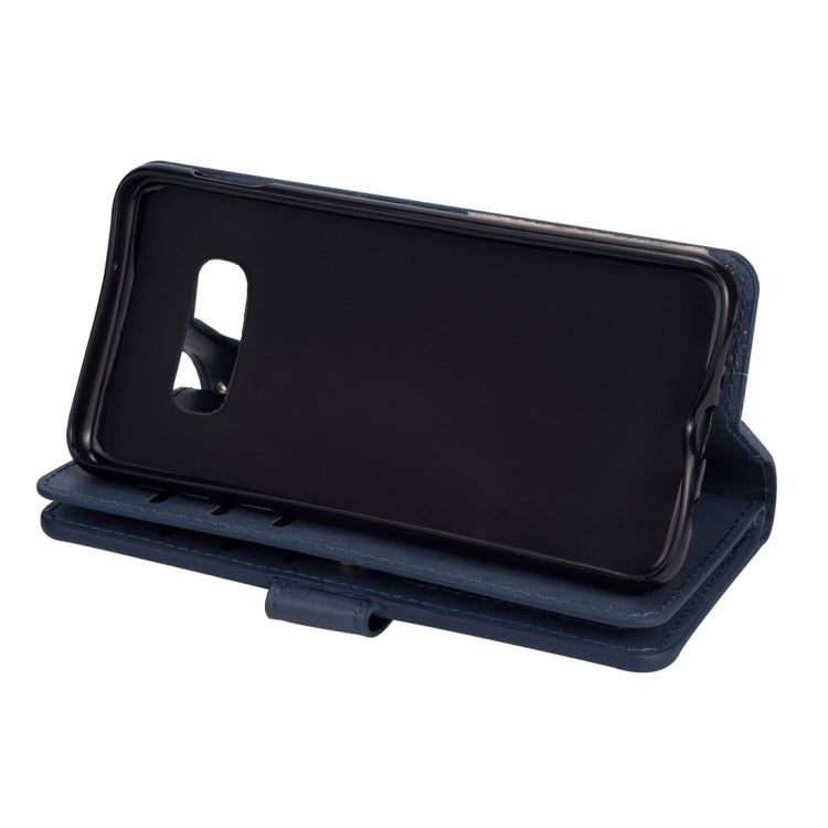 For Samsung Galaxy S10e Multifunctional Zipper Horizontal Flip Leather Case with Holder & Wallet & 9 Card Slots & Lanyard