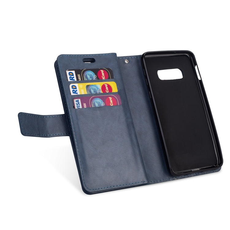 For Samsung Galaxy S10e Multifunctional Zipper Horizontal Flip Leather Case with Holder & Wallet & 9 Card Slots & Lanyard
