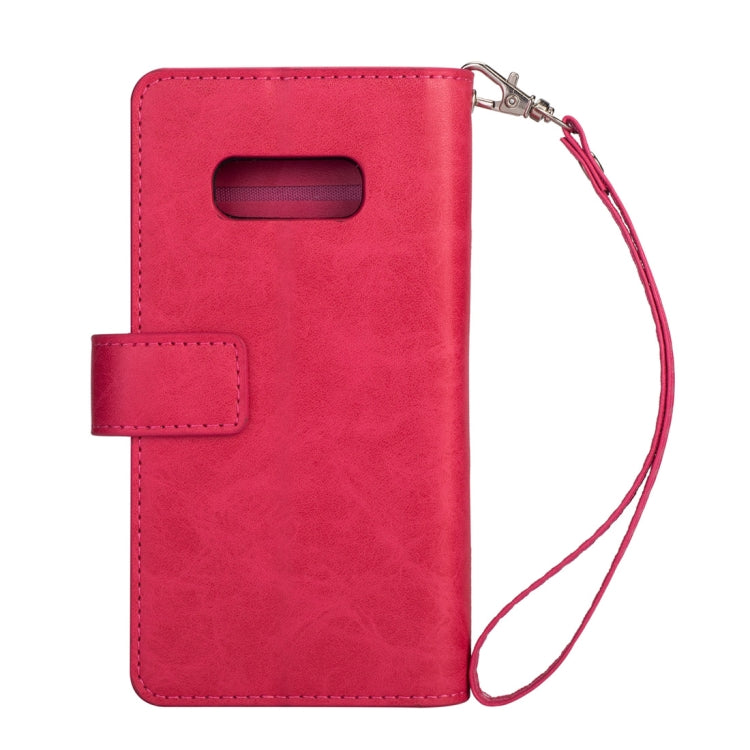 For Samsung Galaxy S10e Multifunctional Zipper Horizontal Flip Leather Case with Holder & Wallet & 9 Card Slots & Lanyard