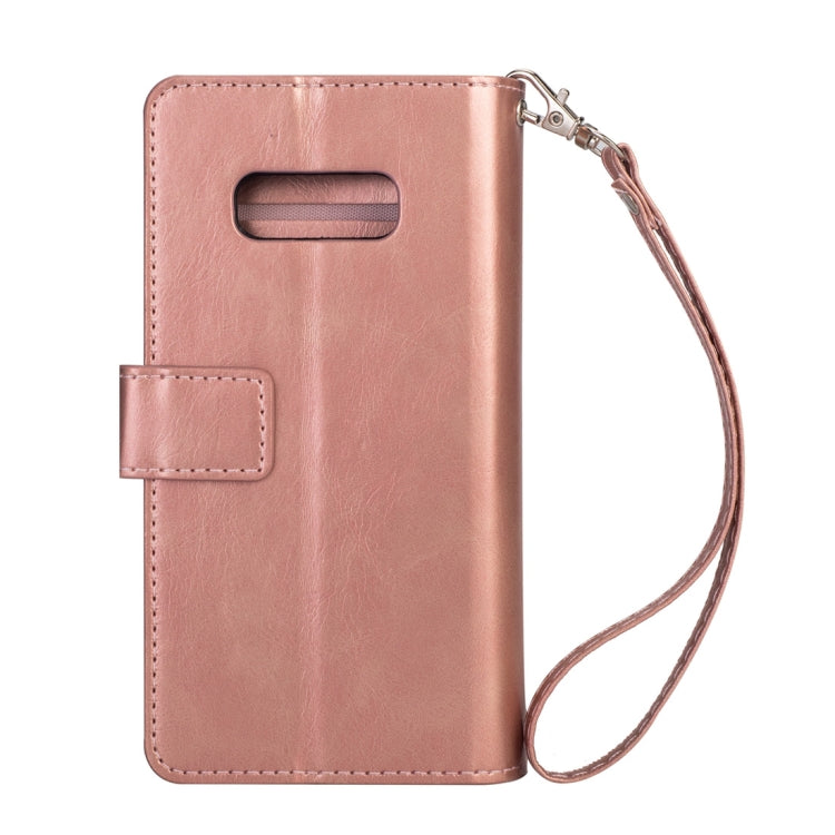 For Samsung Galaxy S10e Multifunctional Zipper Horizontal Flip Leather Case with Holder & Wallet & 9 Card Slots & Lanyard