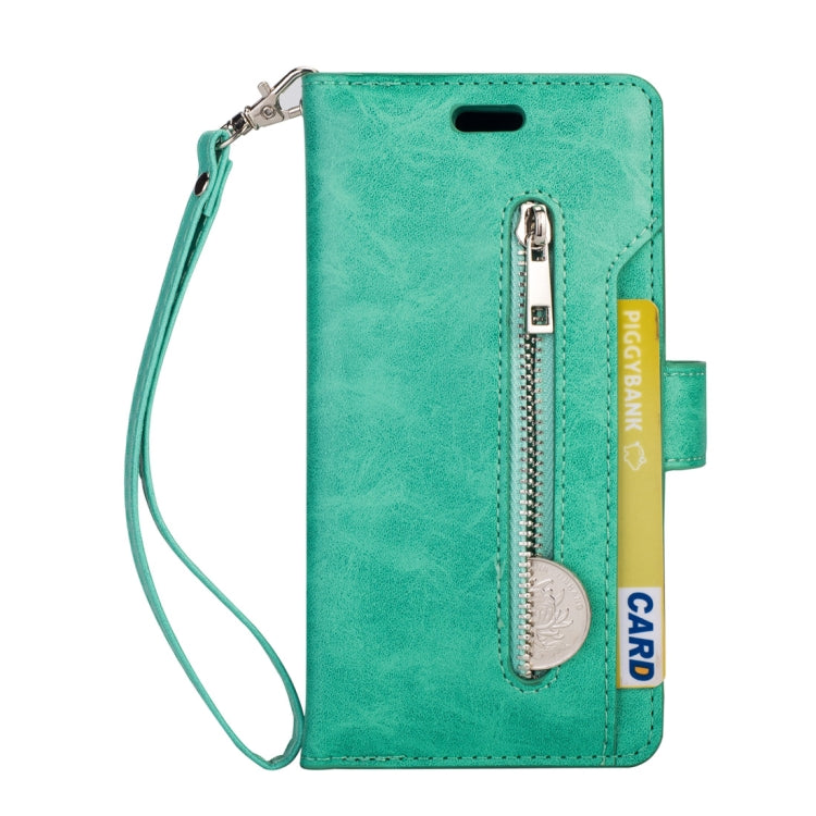 For Samsung Galaxy S10e Multifunctional Zipper Horizontal Flip Leather Case with Holder & Wallet & 9 Card Slots & Lanyard