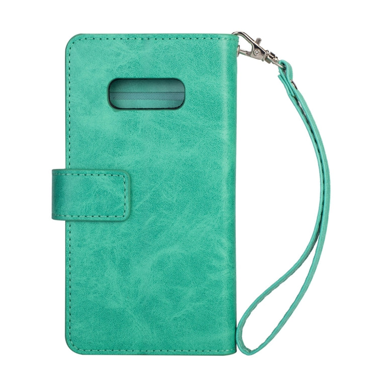 For Samsung Galaxy S10e Multifunctional Zipper Horizontal Flip Leather Case with Holder & Wallet & 9 Card Slots & Lanyard