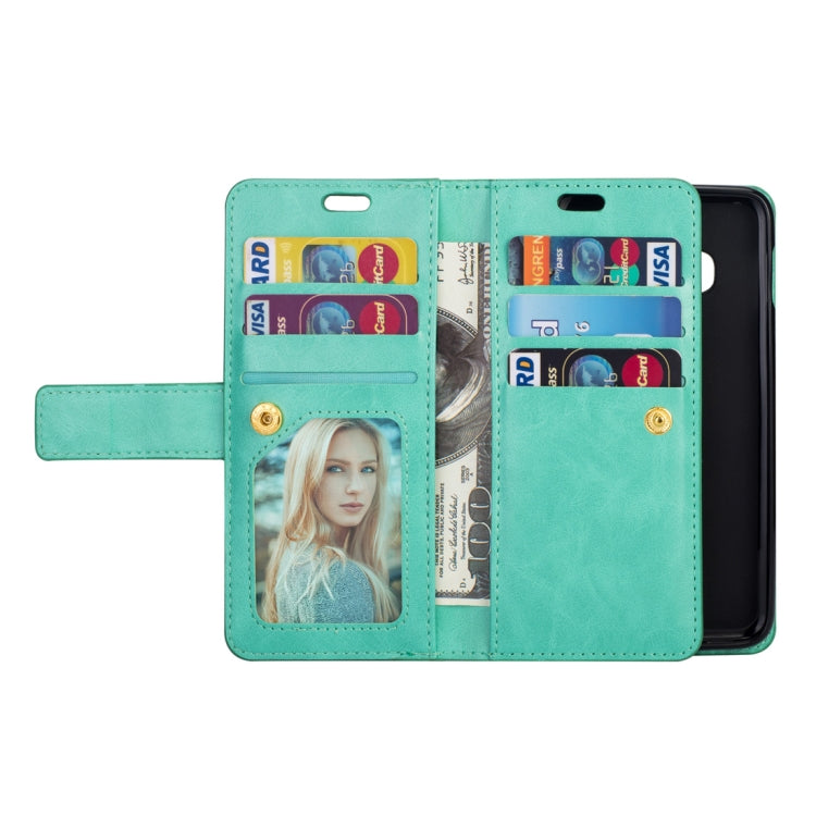 For Samsung Galaxy S10e Multifunctional Zipper Horizontal Flip Leather Case with Holder & Wallet & 9 Card Slots & Lanyard