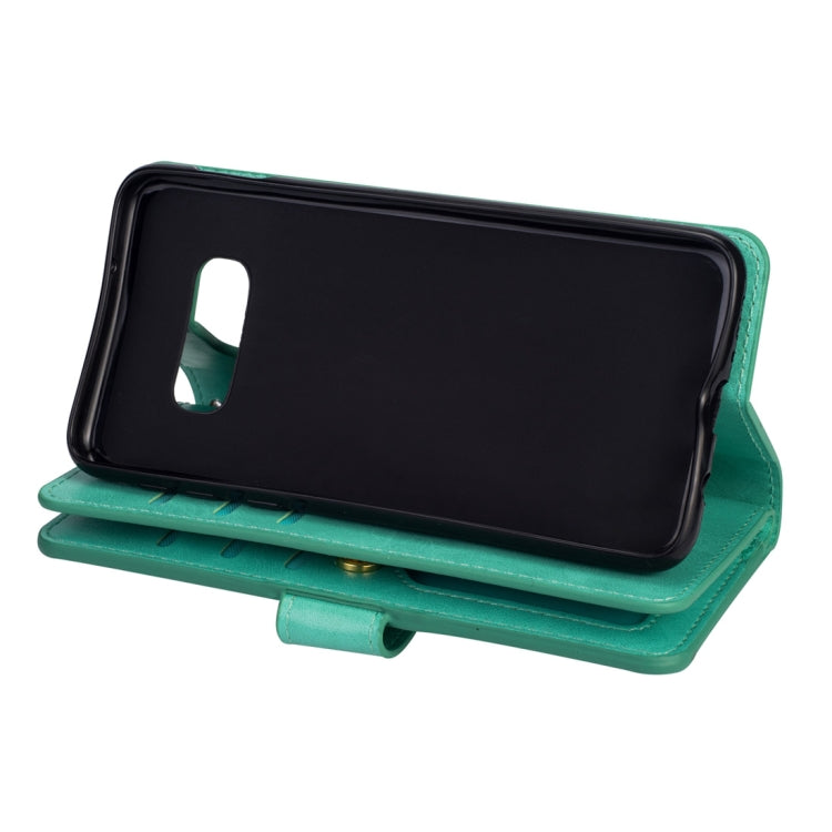 For Samsung Galaxy S10e Multifunctional Zipper Horizontal Flip Leather Case with Holder & Wallet & 9 Card Slots & Lanyard