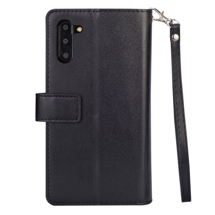For Samsung Galaxy Note10 Multifunctional Zipper Horizontal Flip Leather Case with Holder & Wallet & 9 Card Slots & Lanyard