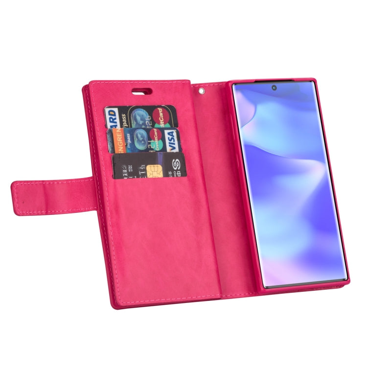 For Samsung Galaxy Note10+ Multifunctional Zipper Horizontal Flip Leather Case with Holder & Wallet & 9 Card Slots & Lanyard