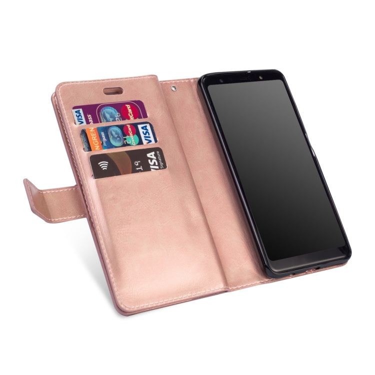 For Samsung Galaxy A70 Multifunctional Zipper Horizontal Flip Leather Case with Holder & Wallet & 9 Card Slots & Lanyard