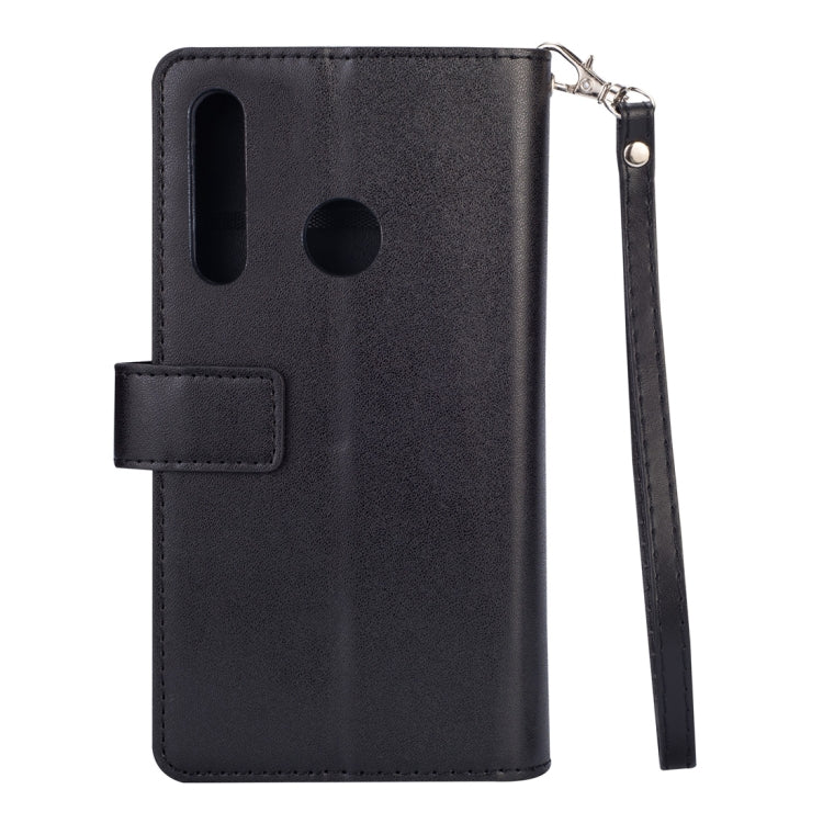 For Samsung Galaxy M30 / Galaxy A40s Multifunctional Zipper Horizontal Flip Leather Case with Holder & Wallet & 9 Card Slots & Lanyard