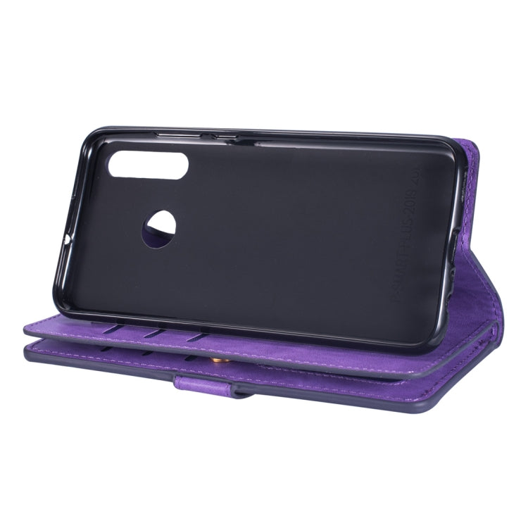 For Samsung Galaxy M30 / Galaxy A40s Multifunctional Zipper Horizontal Flip Leather Case with Holder & Wallet & 9 Card Slots & Lanyard