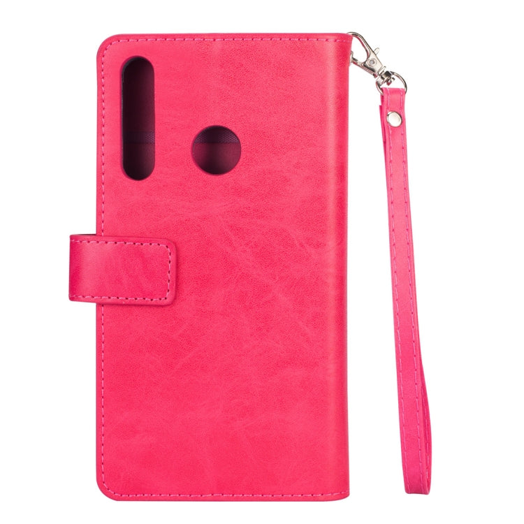 For Samsung Galaxy M30 / Galaxy A40s Multifunctional Zipper Horizontal Flip Leather Case with Holder & Wallet & 9 Card Slots & Lanyard