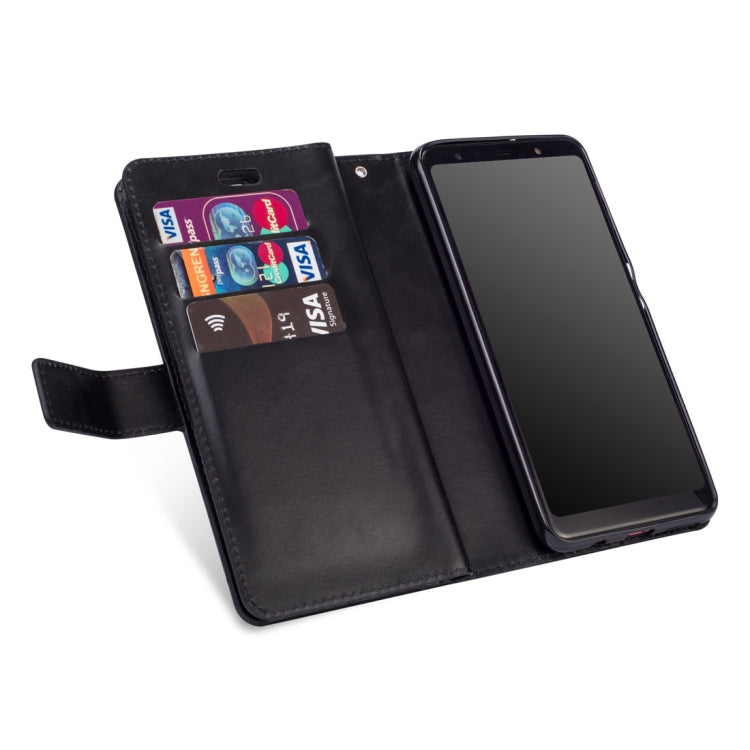 For Samsung Galaxy A50 / A50s / A30s Multifunctional Zipper Horizontal Flip Leather Case with Holder & Wallet & 9 Card Slots & Lanyard