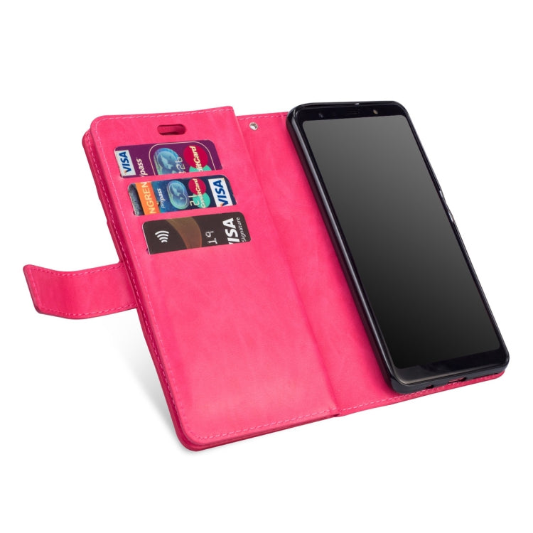 For Samsung Galaxy A50 / A50s / A30s Multifunctional Zipper Horizontal Flip Leather Case with Holder & Wallet & 9 Card Slots & Lanyard