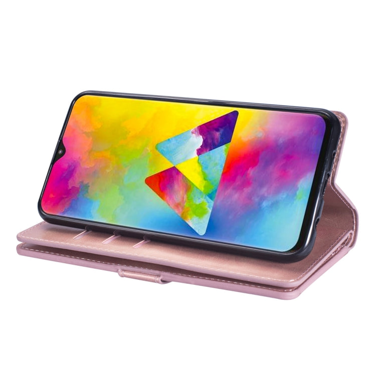 For Samsung Galaxy M10 / Galaxy A10 Multifunctional Zipper Horizontal Flip Leather Case with Holder & Wallet & 9 Card Slots & Lanyard