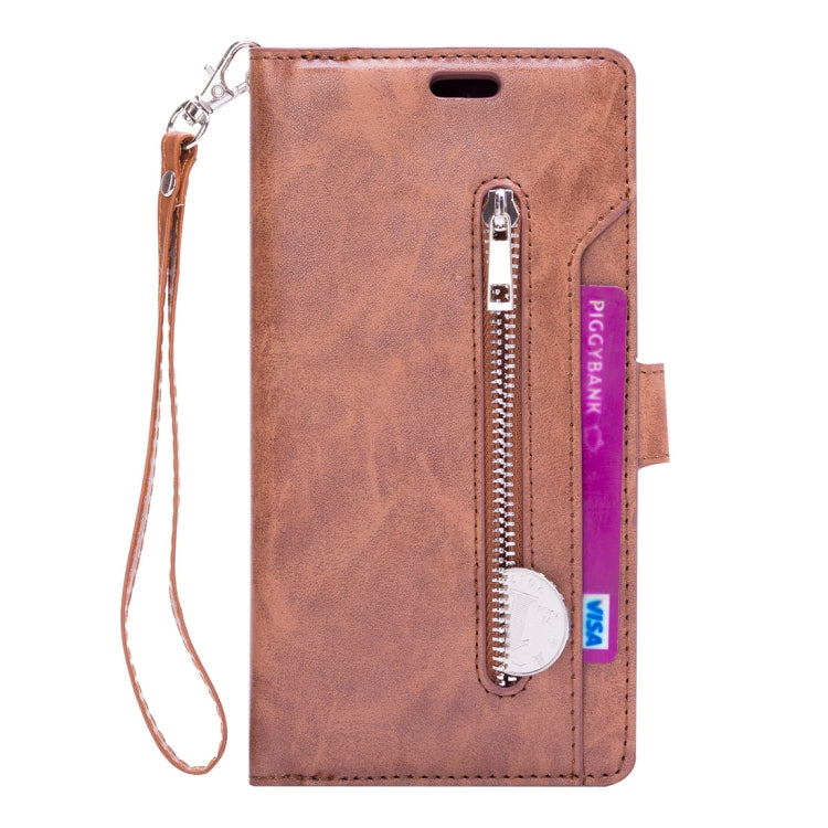 For Samsung Galaxy Note9 Multifunctional Zipper Horizontal Flip Leather Case with Holder & Wallet & 9 Card Slots & Lanyard