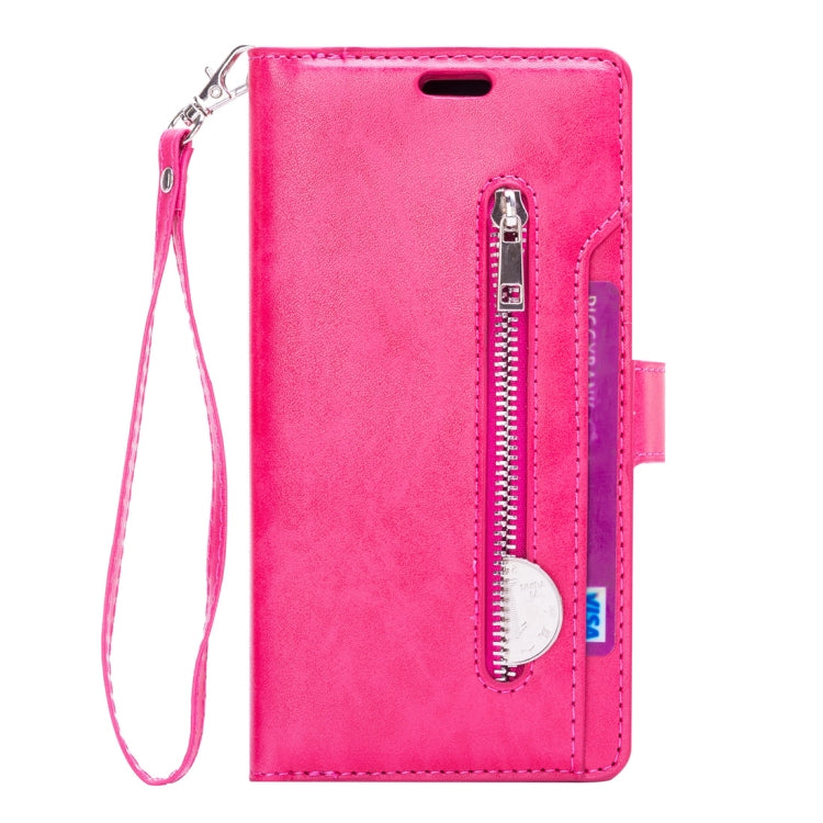 For Samsung Galaxy Note9 Multifunctional Zipper Horizontal Flip Leather Case with Holder & Wallet & 9 Card Slots & Lanyard