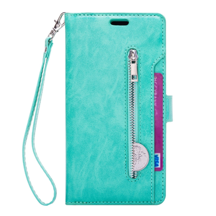 For Samsung Galaxy Note9 Multifunctional Zipper Horizontal Flip Leather Case with Holder & Wallet & 9 Card Slots & Lanyard