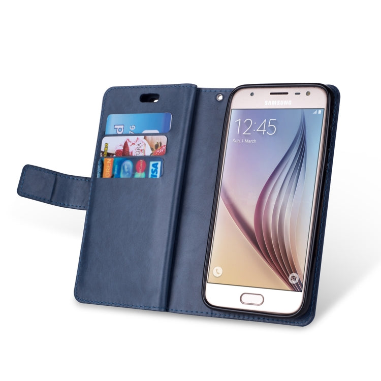 For Samsung Galaxy J3 (2018) / Galaxy J7 (2018) Multifunctional Zipper Horizontal Flip Leather Case with Holder & Wallet & 9 Card Slots & Lanyard