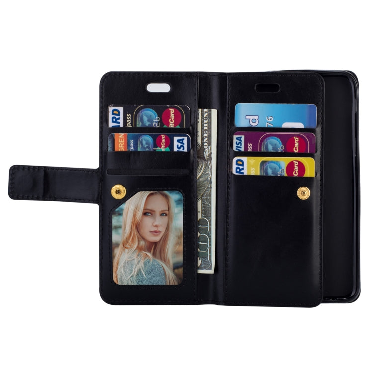 For Samsung Galaxy J6 (2018)  EU Version Multifunctional Zipper Horizontal Flip Leather Case with Holder & Wallet & 9 Card Slots & Lanyard