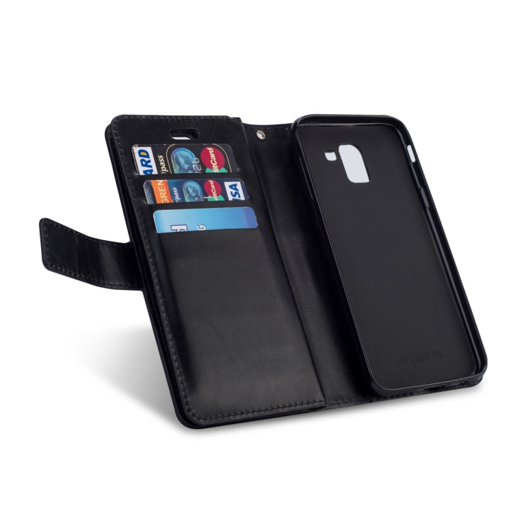 For Samsung Galaxy J6 (2018)  EU Version Multifunctional Zipper Horizontal Flip Leather Case with Holder & Wallet & 9 Card Slots & Lanyard