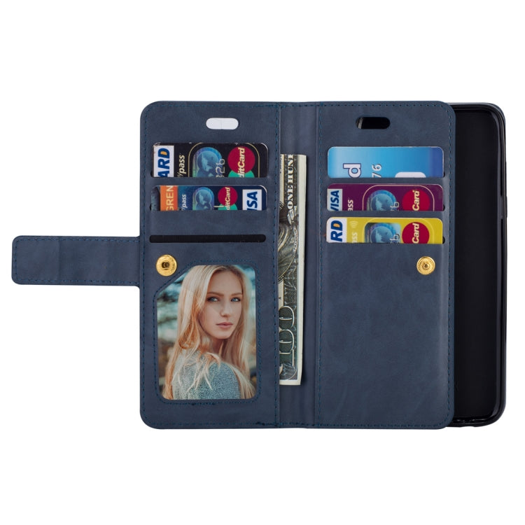 For Samsung Galaxy J6 (2018)  EU Version Multifunctional Zipper Horizontal Flip Leather Case with Holder & Wallet & 9 Card Slots & Lanyard