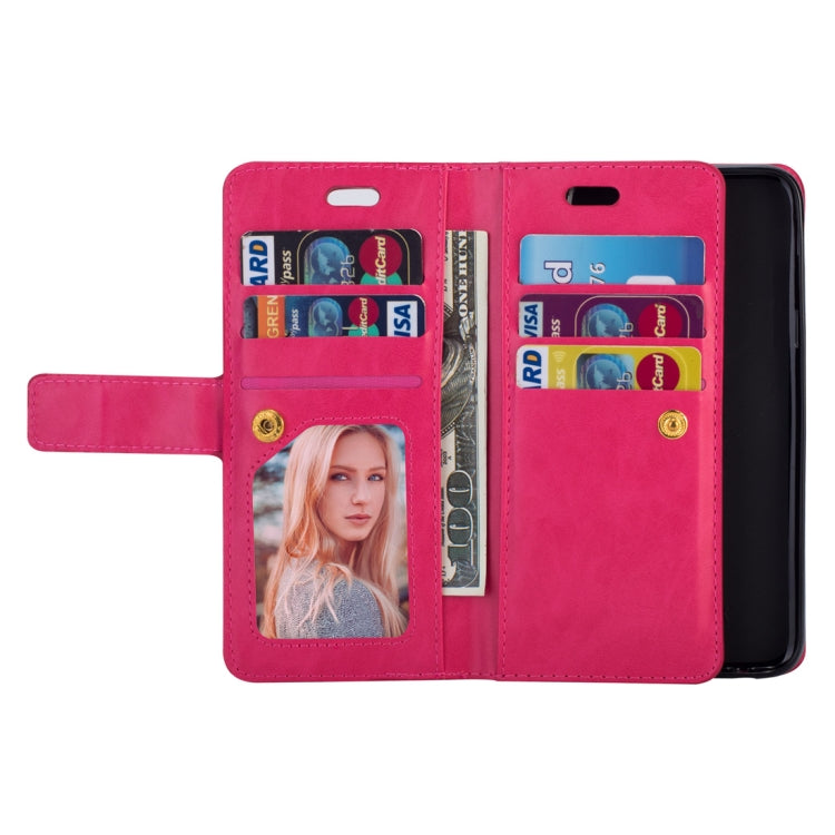 For Samsung Galaxy J6 (2018)  EU Version Multifunctional Zipper Horizontal Flip Leather Case with Holder & Wallet & 9 Card Slots & Lanyard