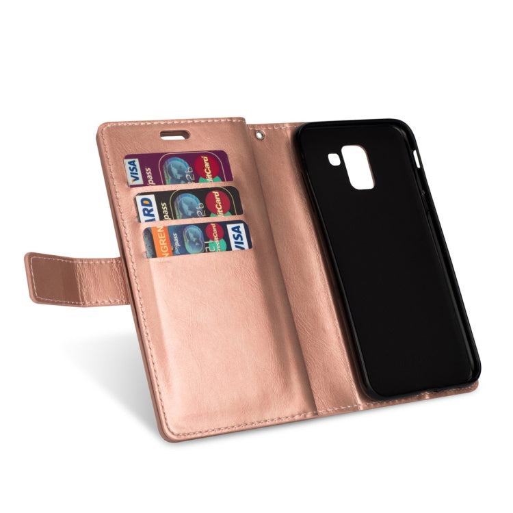 For Samsung Galaxy J6 (2018)  EU Version Multifunctional Zipper Horizontal Flip Leather Case with Holder & Wallet & 9 Card Slots & Lanyard