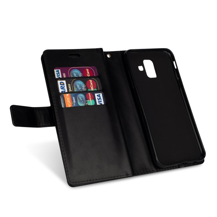 For Samsung Galaxy A6 (2018) Multifunctional Zipper Horizontal Flip Leather Case with Holder & Wallet & 9 Card Slots & Lanyard